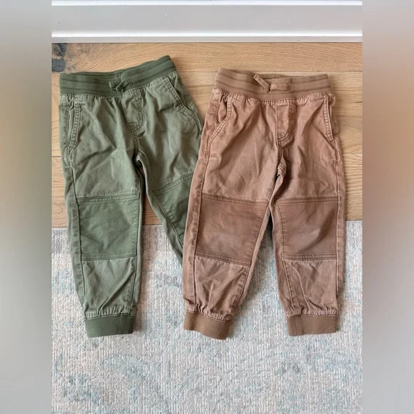 H&M Kids Olive and Chestnut Joggers Bundle - Picture 1 of 4